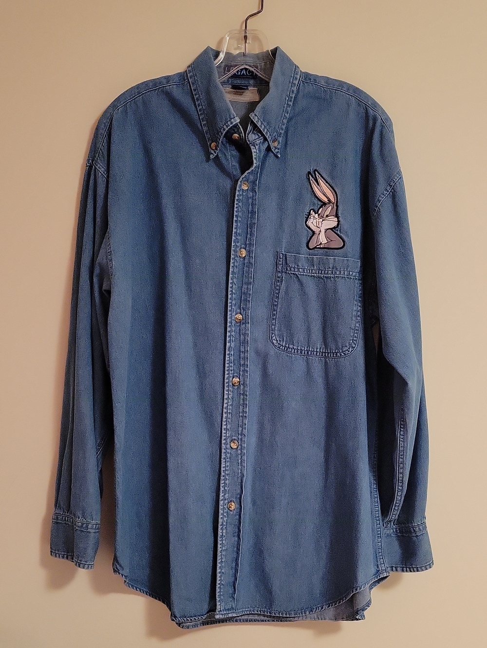Vintage 90s Men's Looney Tunes Jean Shirt- Size M